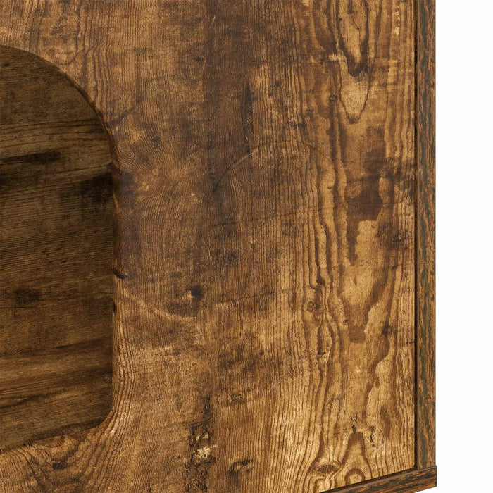 Casa pentru pisici Stejar fumuriu 51 x 30 x 52 cm Lemn compozit - WALTI WALTI