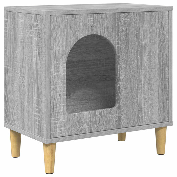 Casa pentru pisici Gri Sonoma 51 x 30 x 52 cm Lemn compozit - WALTI WALTI