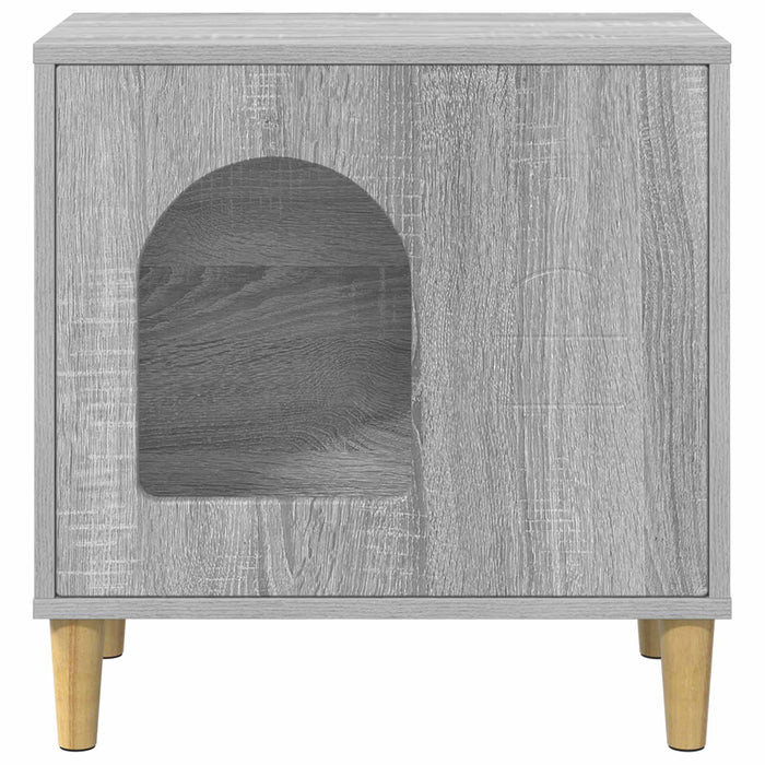 Casa pentru pisici Gri Sonoma 51 x 30 x 52 cm Lemn compozit - WALTI WALTI