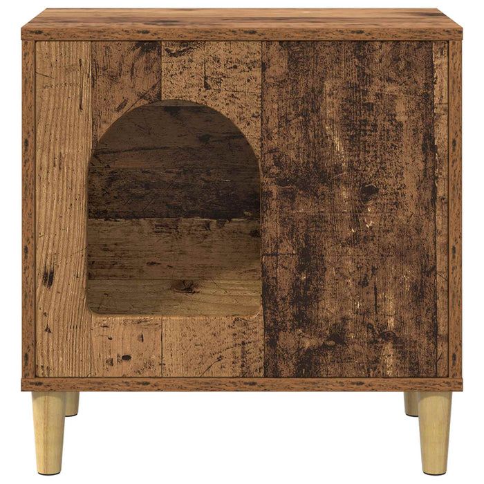 Casa pentru pisici Lemn vechi 51 x 30 x 52 cm Lemn compozit - WALTI WALTI