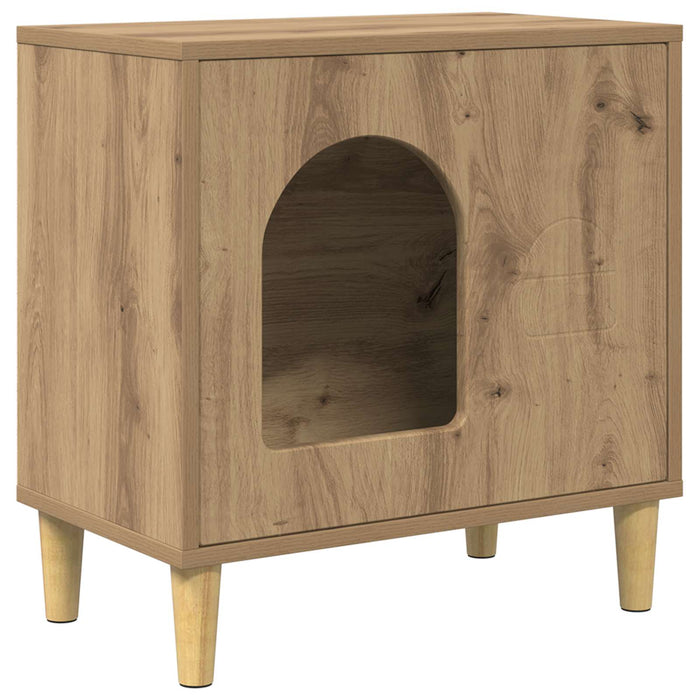 Casa pentru pisici Stejar artizanal 51 x 30 x 52 cm - WALTI WALTI