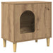 Casa pentru pisici Stejar artizanal 51 x 30 x 52 cm - WALTI WALTI
