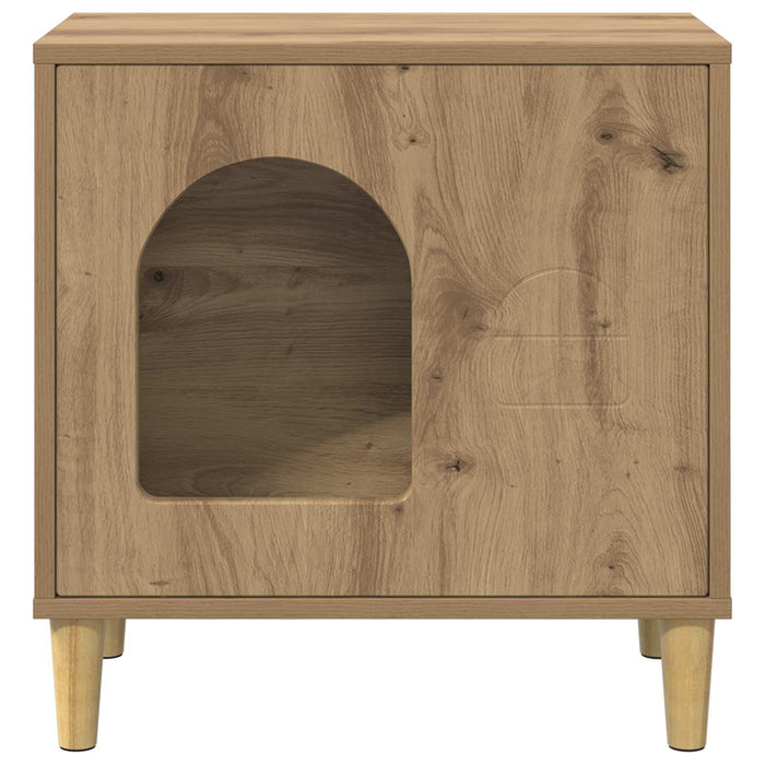 Casa pentru pisici Stejar artizanal 51 x 30 x 52 cm - WALTI WALTI