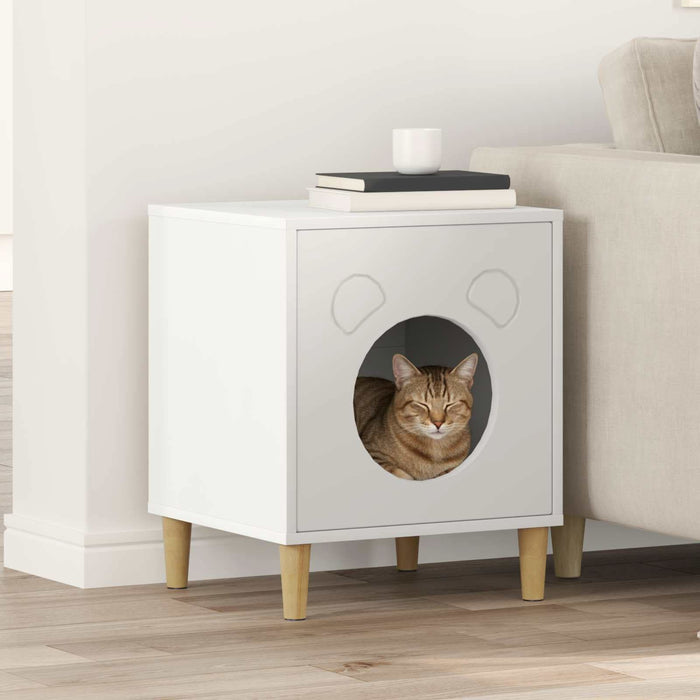 Casa pentru pisici Alb 42,5 x 40 x 53 cm Lemn compozit - WALTI WALTI