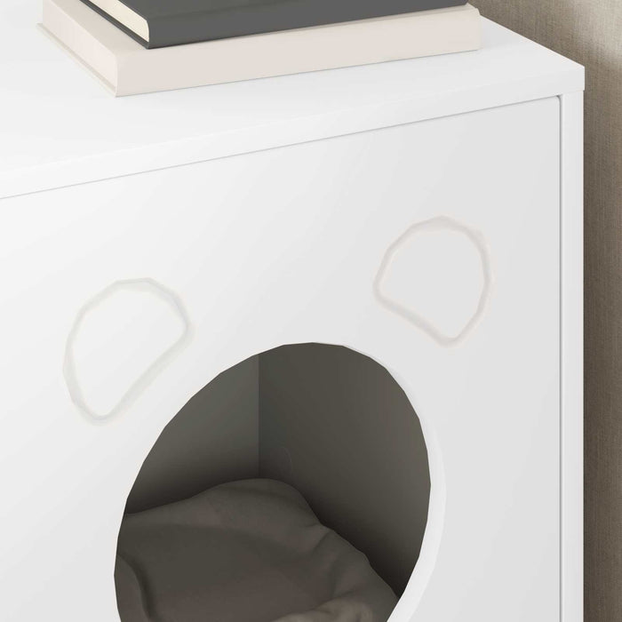 Casa pentru pisici Alb 42,5 x 40 x 53 cm Lemn compozit - WALTI WALTI