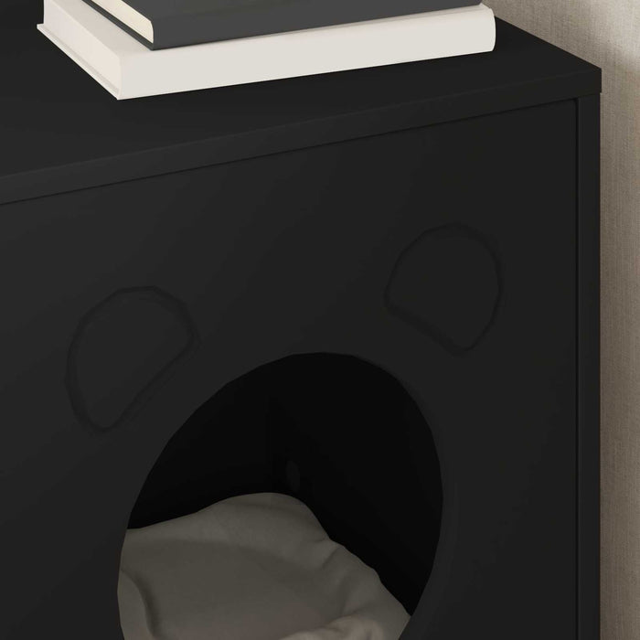 Casa pentru pisici Negru 42,5 x 40 x 53 cm Lemn compozit - WALTI WALTI