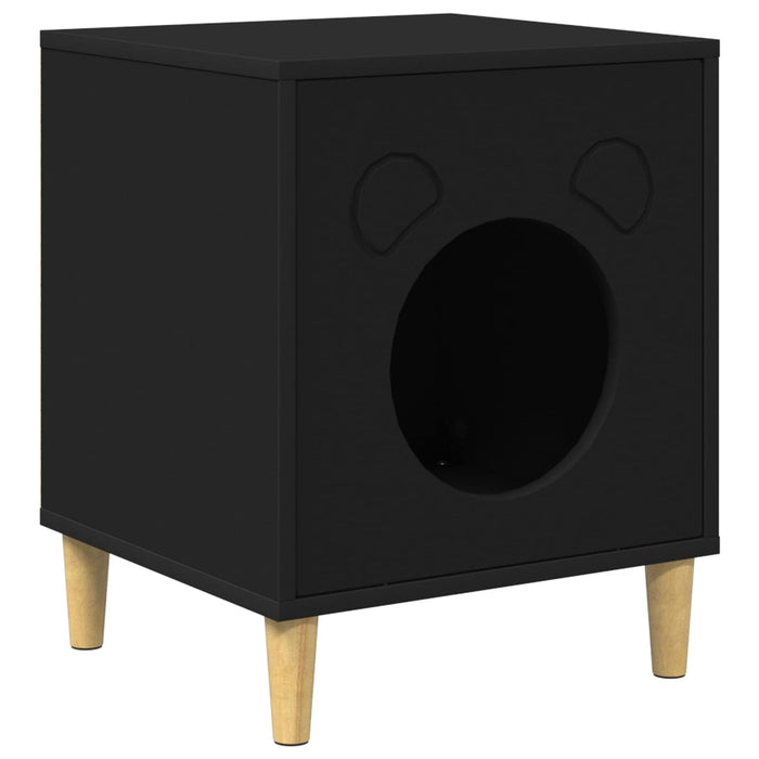 Casa pentru pisici Negru 42,5 x 40 x 53 cm Lemn compozit - WALTI WALTI