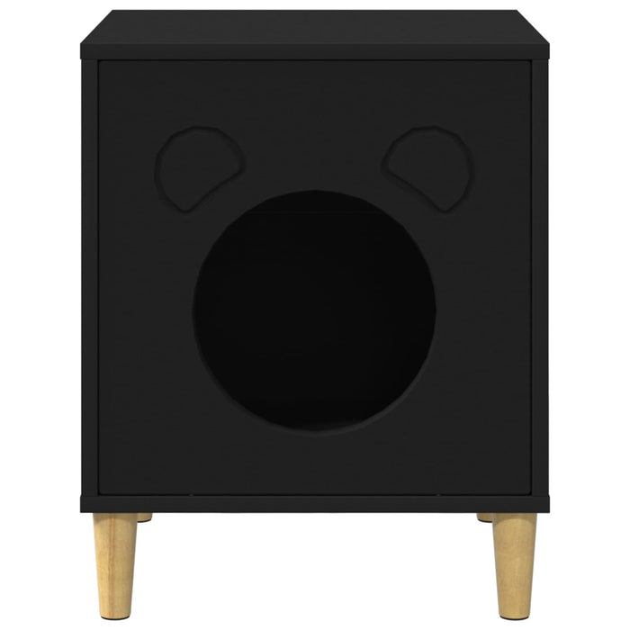 Casa pentru pisici Negru 42,5 x 40 x 53 cm Lemn compozit - WALTI WALTI