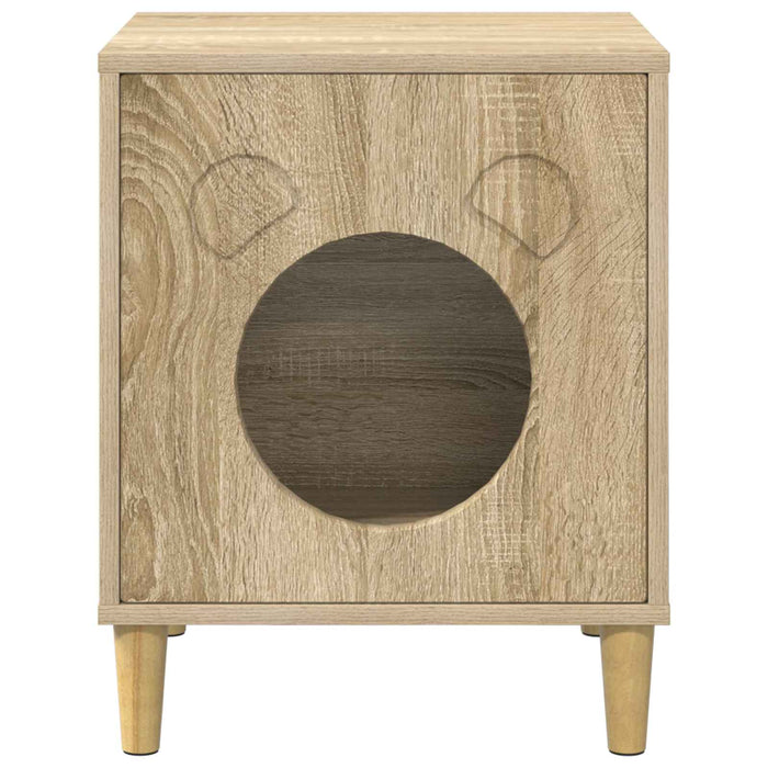 Casa pentru pisici Sonoma 42,5 x 40 x 53 cm Lemn compozit - WALTI WALTI