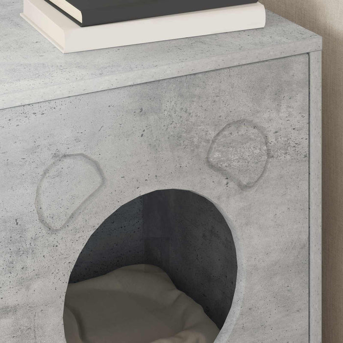 Casa pentru pisici Beton 42,5 x 40 x 53 cm Lemn compozit - WALTI WALTI