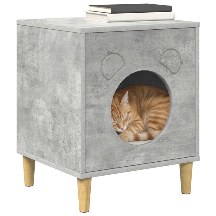 Casa pentru pisici Beton 42,5 x 40 x 53 cm Lemn compozit - WALTI WALTI