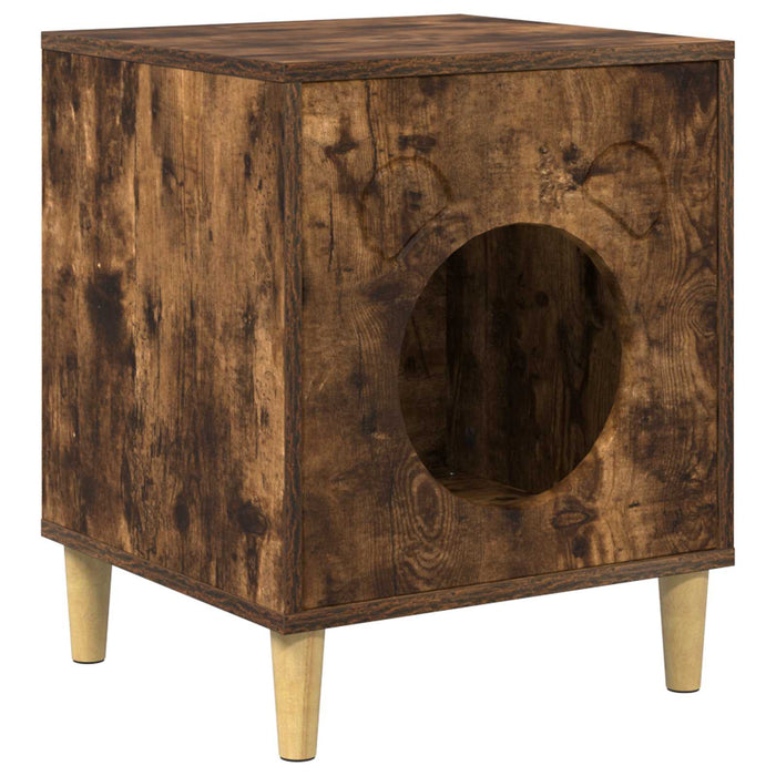Casa pentru pisici Stejar fumuriu 42,5 x 40 x 53 cm - WALTI WALTI