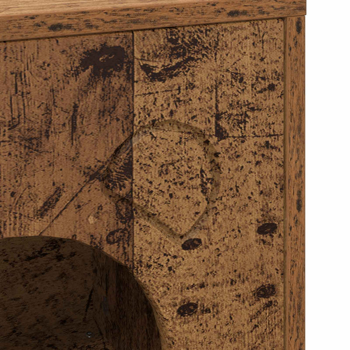 Casa pentru pisici Lemn vechi 42,5 x 40 x 53 cm Lemn compozit - WALTI WALTI
