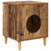 Casa pentru pisici Lemn vechi 42,5 x 40 x 53 cm Lemn compozit - WALTI WALTI