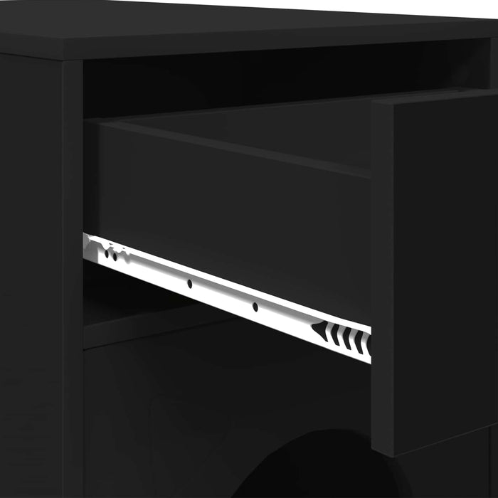 Casa pentru pisici Negru 72 x 42.5 x 70 cm Lemn compozit - WALTI WALTI