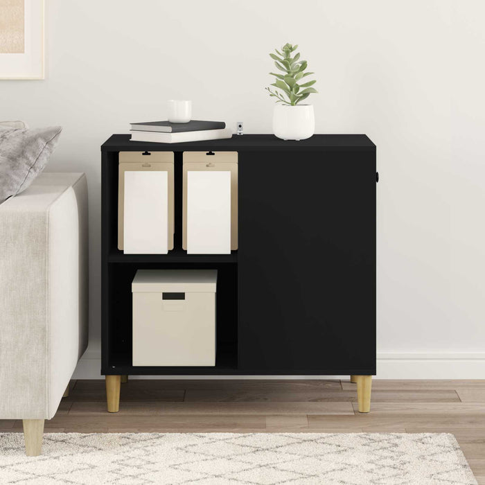 Casa pentru pisici Negru 72 x 42.5 x 70 cm Lemn compozit - WALTI WALTI