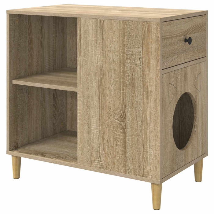 Casa pentru pisici Sonoma 72 x 42.5 x 70 cm Lemn compozit - WALTI WALTI