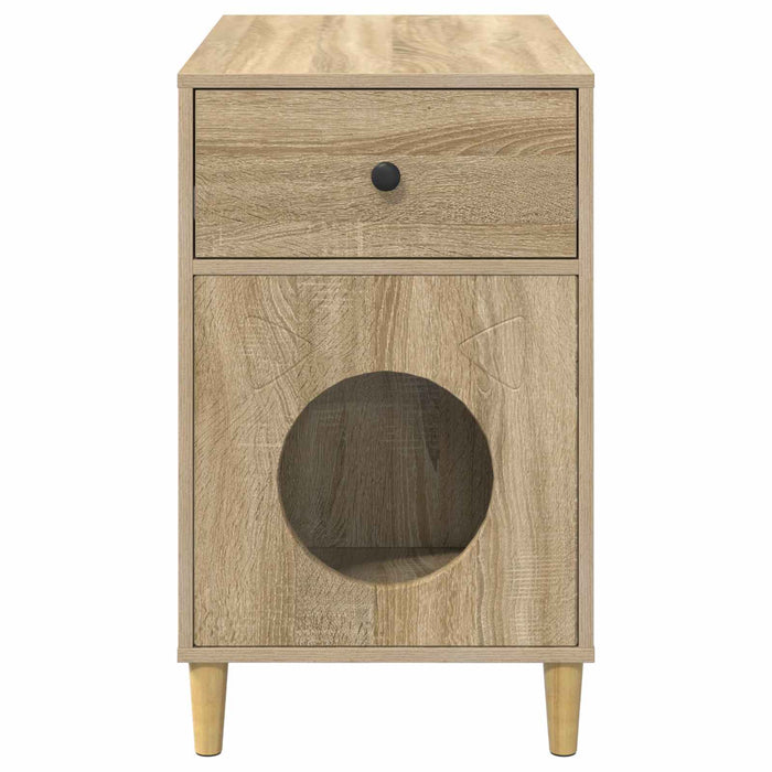 Casa pentru pisici Sonoma 72 x 42.5 x 70 cm Lemn compozit - WALTI WALTI
