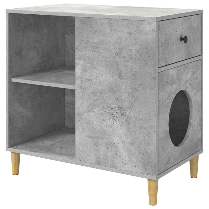 Casa pentru pisici Beton 72 x 42.5 x 70 cm Lemn compozit - WALTI WALTI