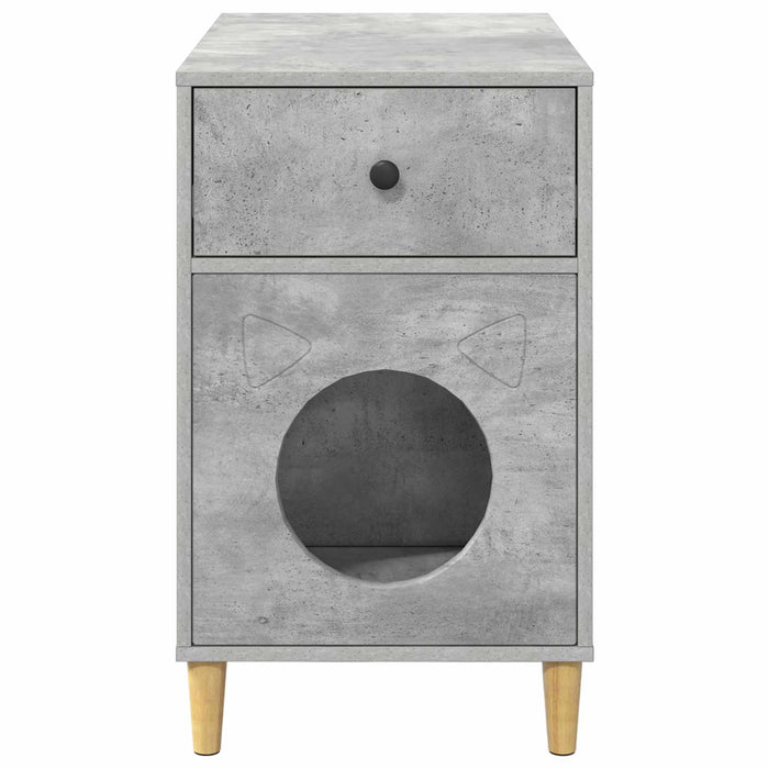 Casa pentru pisici Beton 72 x 42.5 x 70 cm Lemn compozit - WALTI WALTI