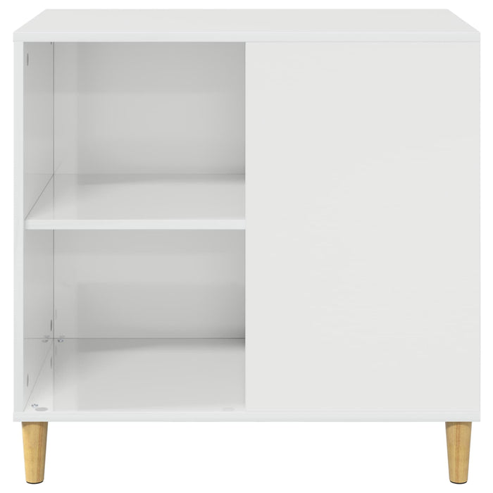 Casa pentru pisici Alb Lucios 72 x 42.5 x 70 cm Lemn compozit - WALTI WALTI