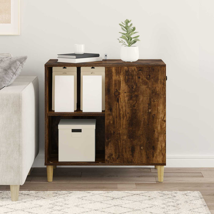 Casa pentru pisici Stejar fumuriu 72 x 42.5 x 70 cm - WALTI WALTI