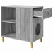 Casa pentru pisici Gri Sonoma 72 x 42.5 x 70 cm Lemn compozit - WALTI WALTI