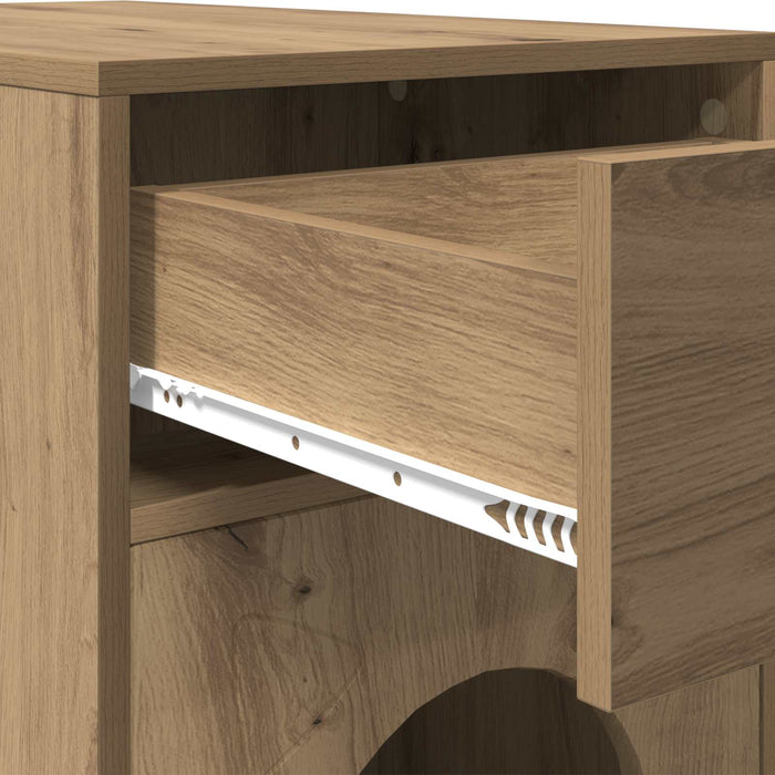 Casa pentru pisici Stejar artizanal 72 x 42.5 x 70 cm - WALTI WALTI