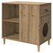 Casa pentru pisici Stejar artizanal 72 x 42.5 x 70 cm - WALTI WALTI