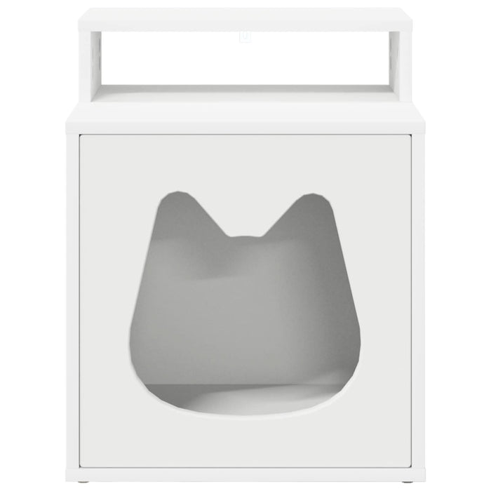 Casa pentru pisici Alb 42,5 x 40 x 53,5 cm Lemn compozit - WALTI WALTI