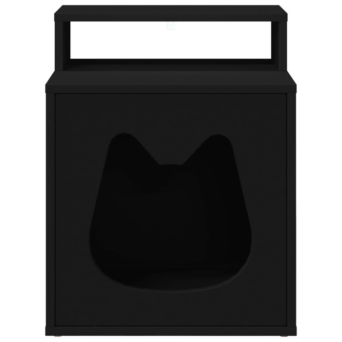 Casa pentru pisici Negru 42,5 x 40 x 53,5 cm Lemn compozit - WALTI WALTI