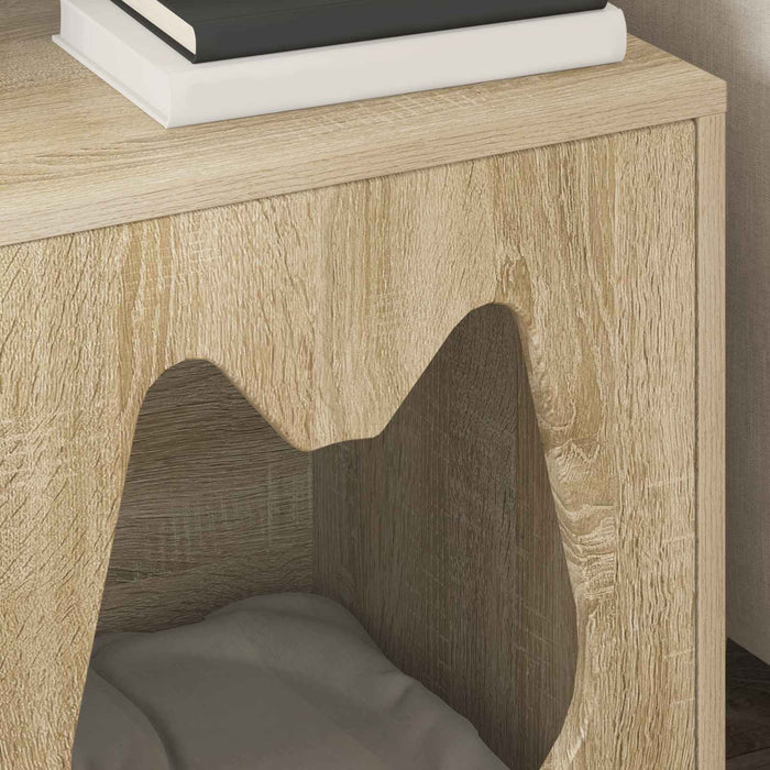 Casa pentru pisici Sonoma 42,5 x 40 x 53,5 cm Lemn compozit - WALTI WALTI