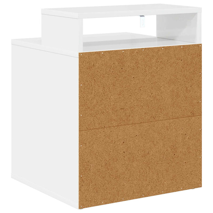 Casa pentru pisici Alb Lucios 42,5 x 40 x 53,5 cm Lemn compozit - WALTI WALTI