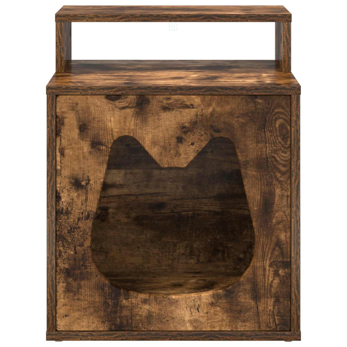 Casa pentru pisici Stejar fumuriu 42,5 x 40 x 53,5 cm - WALTI WALTI