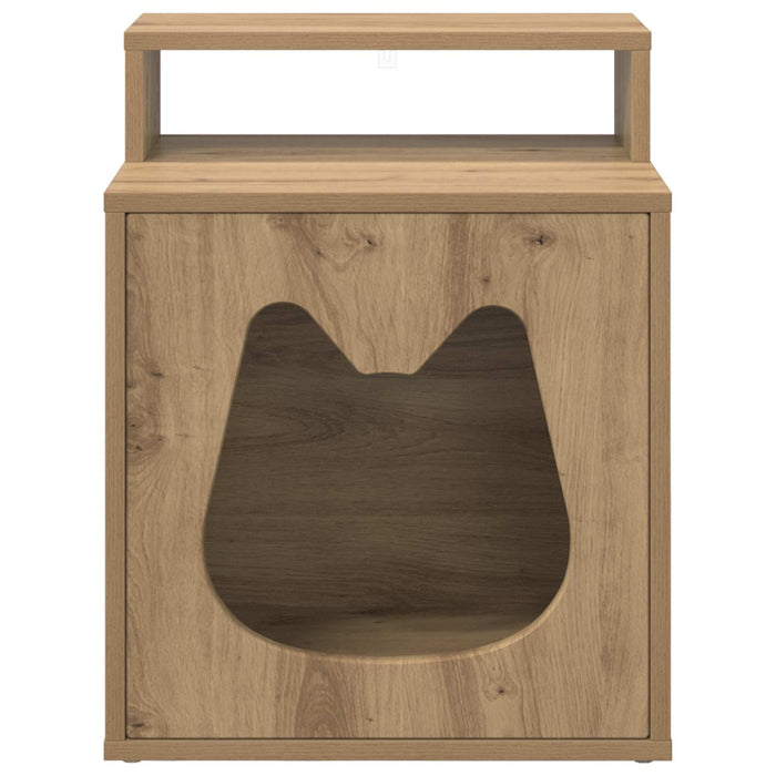 Casa pentru pisici Stejar artizanal 42,5 x 40 x 53,5 cm WALTI