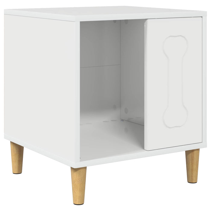 Casă pentru câini Alb Lucios 44 x 42 x 49 cm Lemn compozit - WALTI WALTI