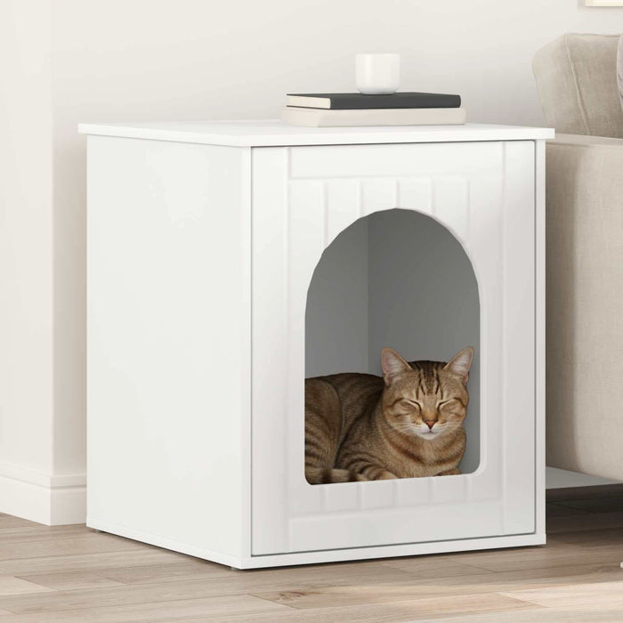 Casa pentru pisici Alb 53 x 52 x 62 cm Lemn compozit - WALTI WALTI