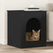 Casa pentru pisici Negru 53 x 52 x 62 cm Lemn compozit - WALTI WALTI