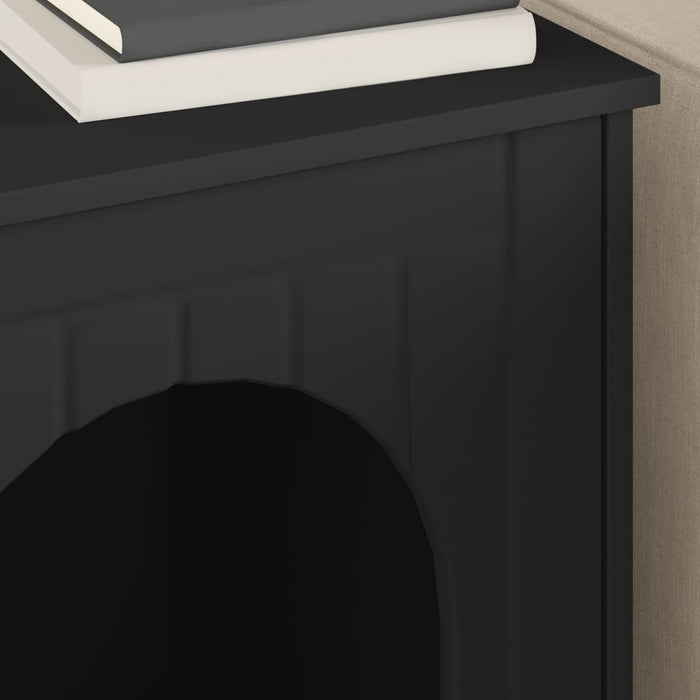 Casa pentru pisici Negru 53 x 52 x 62 cm Lemn compozit - WALTI WALTI