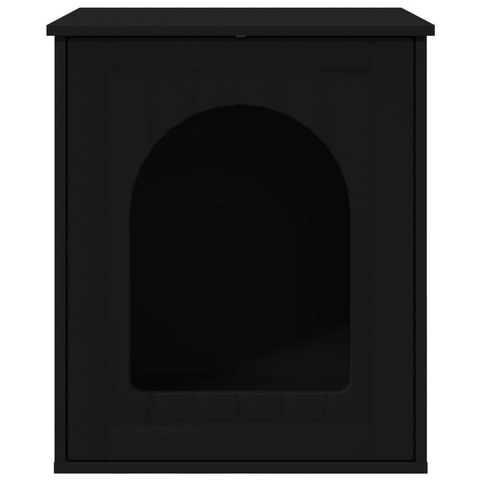 Casa pentru pisici Negru 53 x 52 x 62 cm Lemn compozit - WALTI WALTI