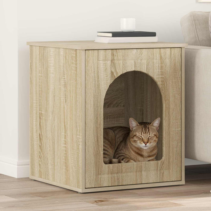 Casa pentru pisici Sonoma 53 x 52 x 62 cm Lemn compozit - WALTI WALTI