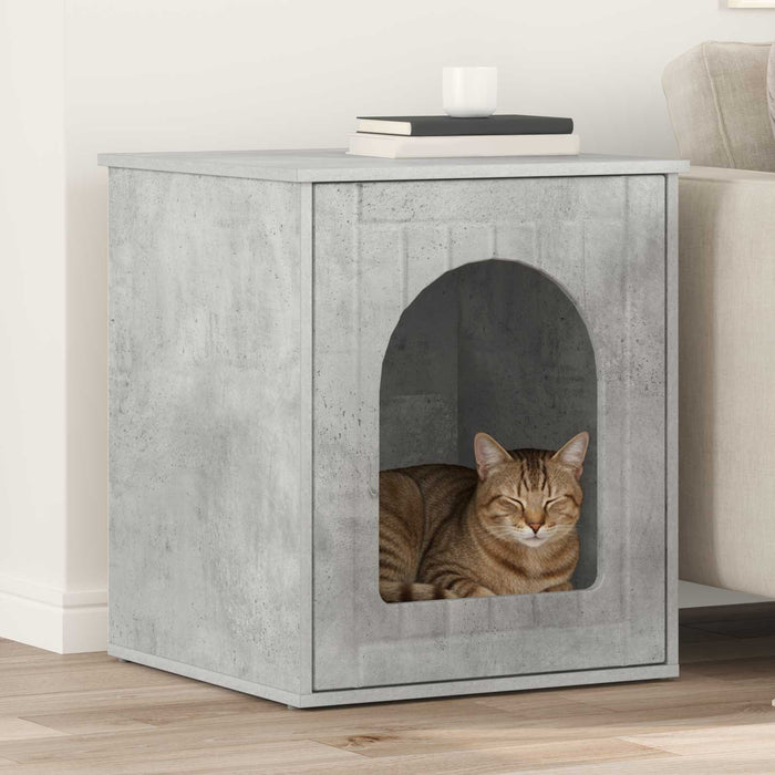 Casa pentru pisici Beton 53 x 52 x 62 cm Lemn compozit - WALTI WALTI