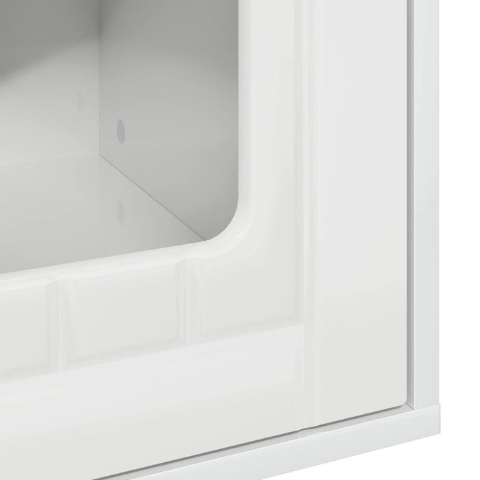 Casa pentru pisici Alb Lucios 53 x 52 x 62 cm Lemn compozit - WALTI WALTI