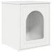 Casa pentru pisici Alb Lucios 53 x 52 x 62 cm Lemn compozit - WALTI WALTI