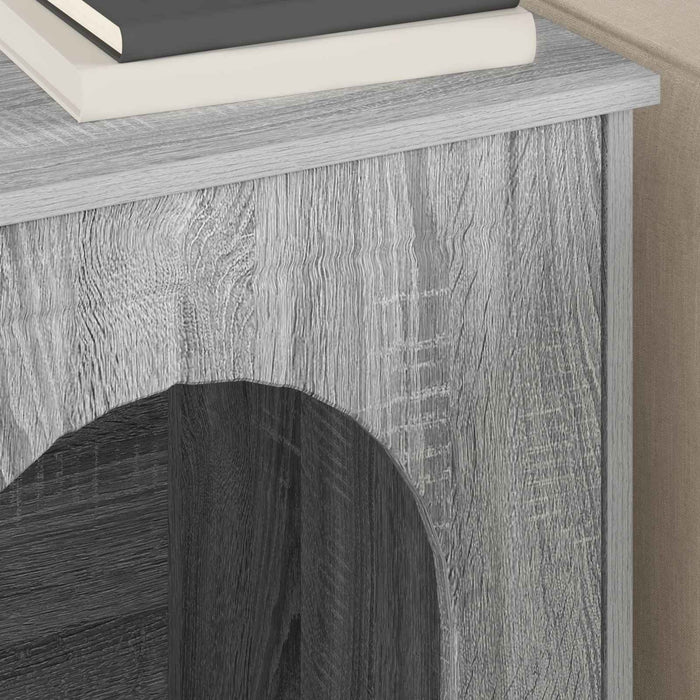 Casa pentru pisici Gri Sonoma 53 x 52 x 62 cm Lemn compozit - WALTI WALTI