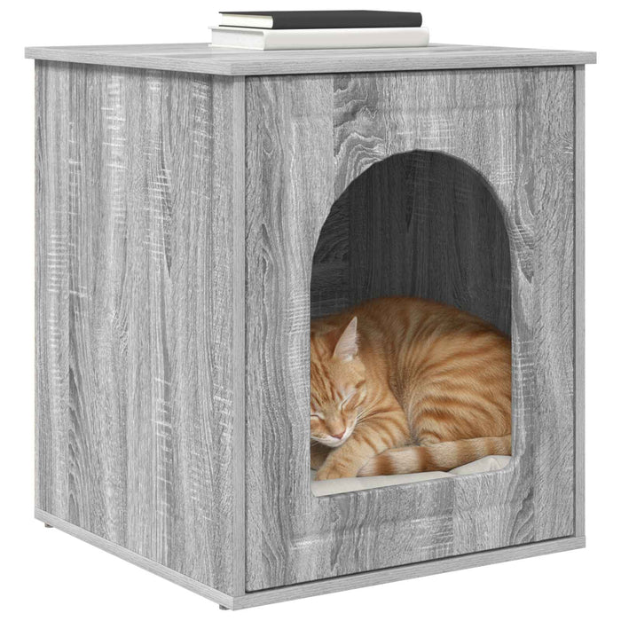 Casa pentru pisici Gri Sonoma 53 x 52 x 62 cm Lemn compozit - WALTI WALTI