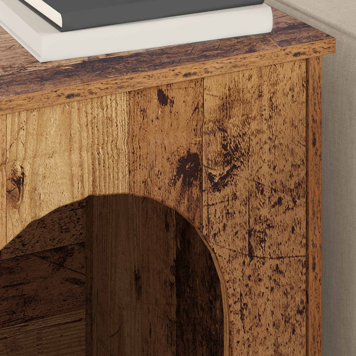 Casa pentru pisici Lemn vechi 53 x 52 x 62 cm Lemn compozit - WALTI WALTI