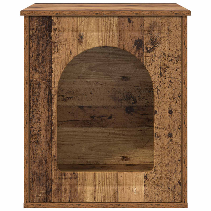 Casa pentru pisici Lemn vechi 53 x 52 x 62 cm Lemn compozit - WALTI WALTI
