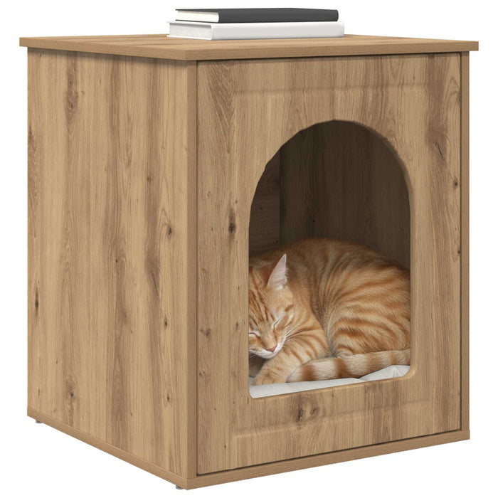 Casa pentru pisici Stejar artizanal 53 x 52 x 62 cm - WALTI WALTI