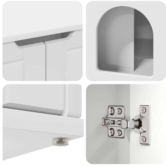 Casa pentru pisici Alb 85 x 55 x 50,5 cm Lemn compozit - WALTI WALTI